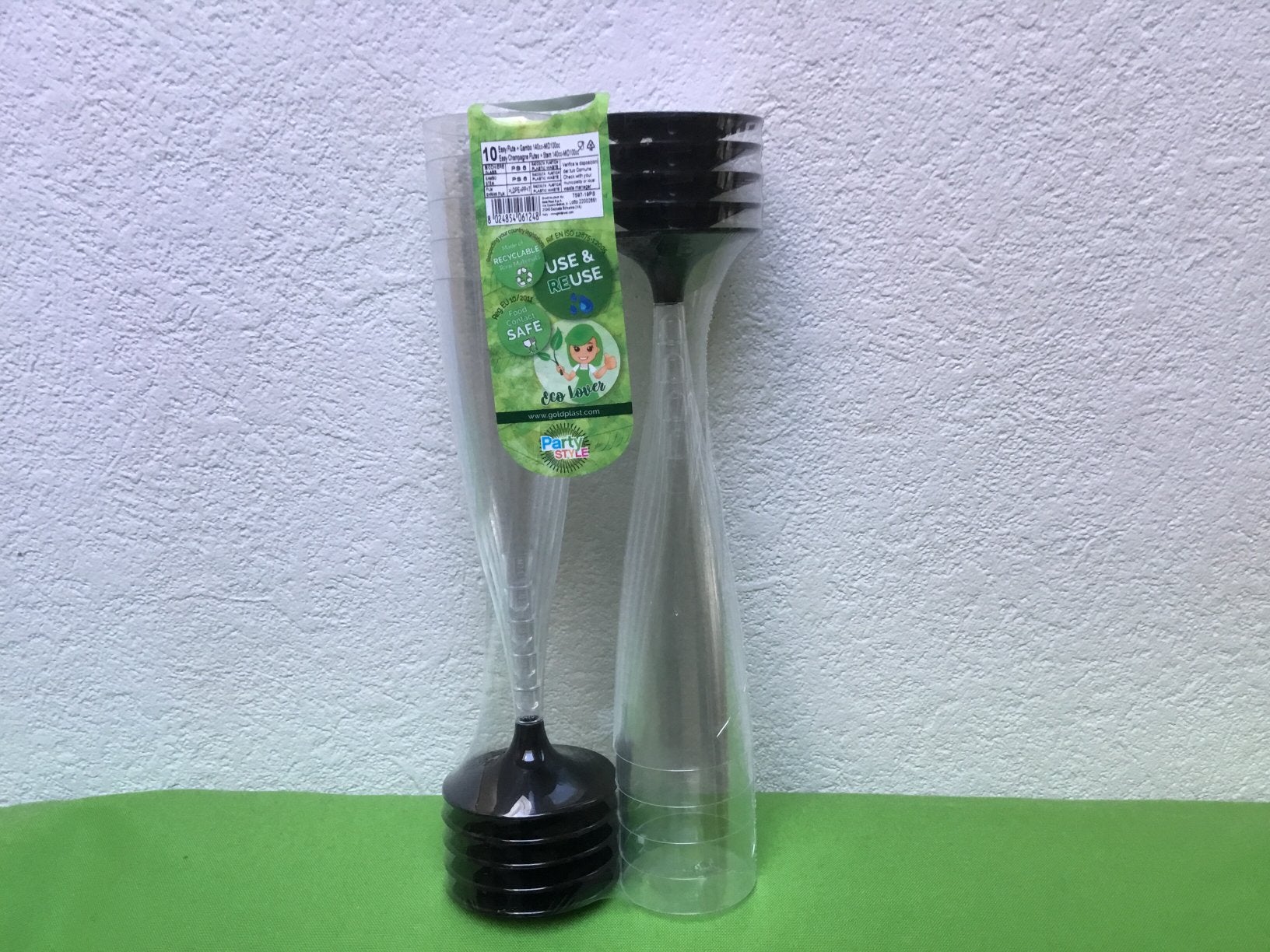 Plastiek champagneglazen, Ophalen, Nieuw