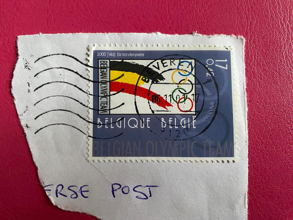 Postzegel 17F €0,42 Belgisch Olympisch 2000 Els Vandevyvere, Postzegels en Munten, Postzegels | Europa | België, Verzenden, Gestempeld