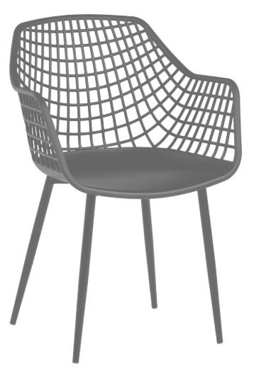 8x Kuipstoel Webbing zwart, Tuin en Terras, Tuinstoelen, Ophalen, Zo goed als nieuw, Kunststof, Inklapbaar