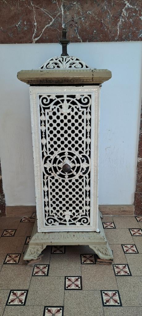 Poêle  ancien fonte blanc, Enlèvement