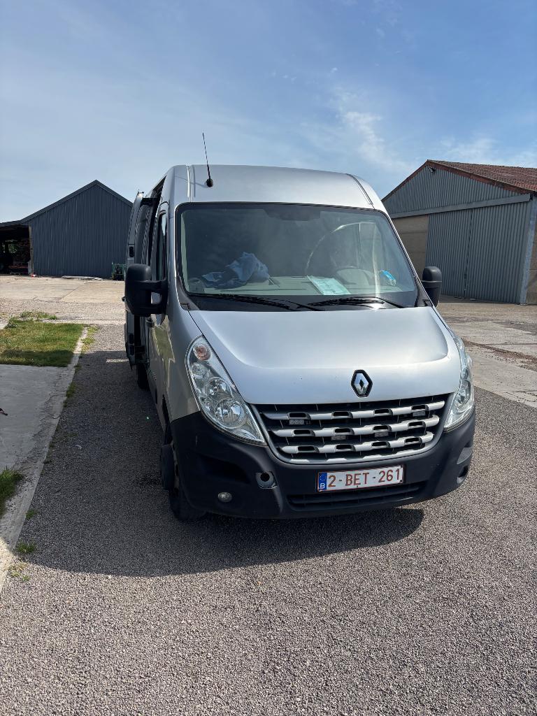 Ranault master l3h2 dubbel lucht met inrichting, Auto's, Zwart, 4 cilinders, Renault, Multifunctioneel stuurwiel