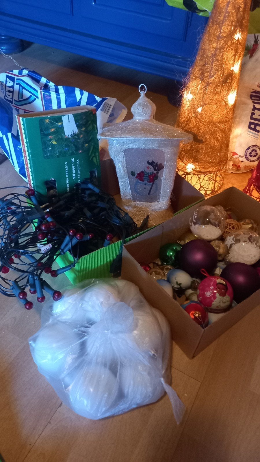 kerstgerief, Ophalen, Gebruikt