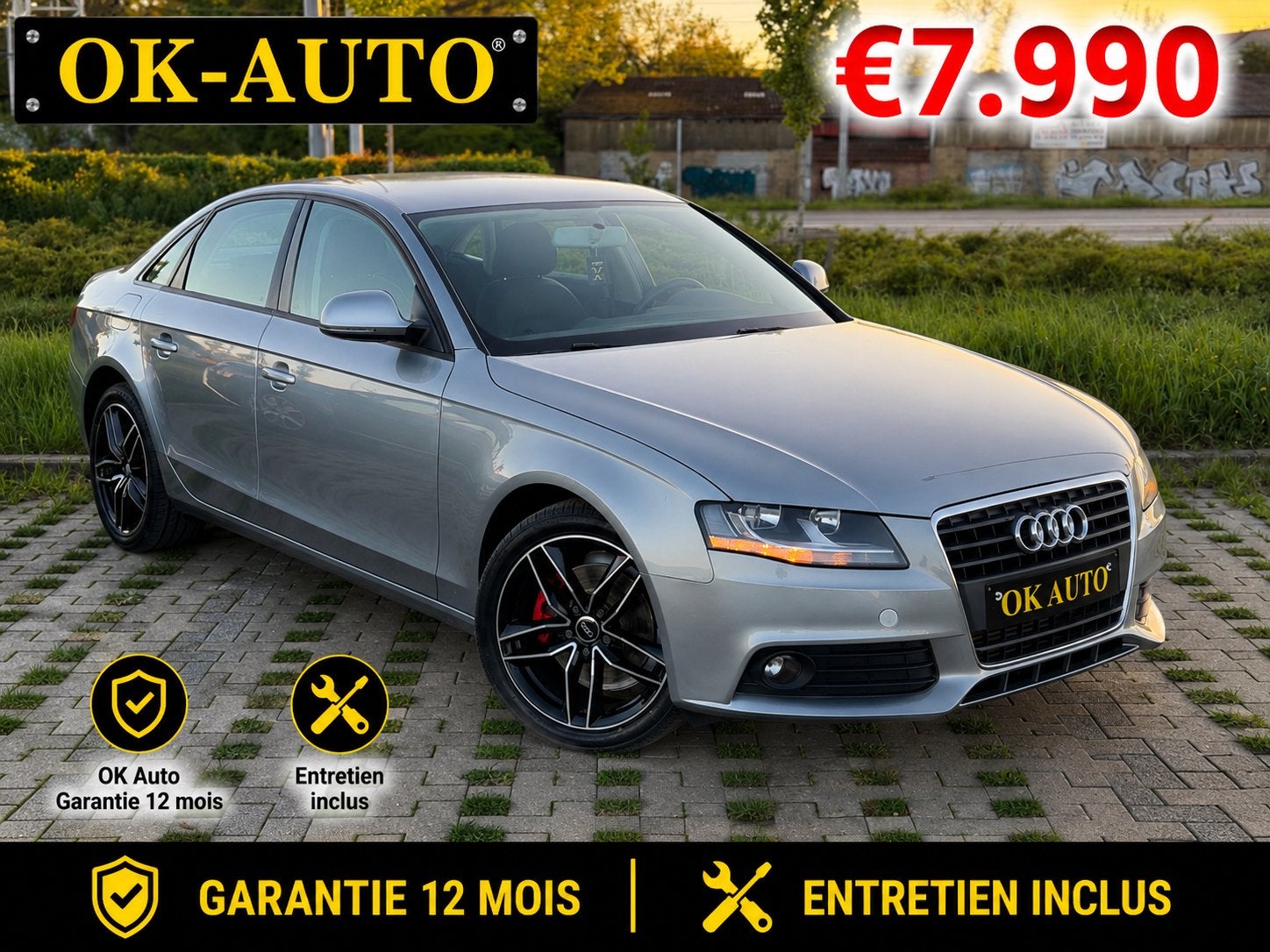 Audi a4 1.8 TFSI garantie 12 maanden 114.000 km, Auto's, Voorwielaandrijving, Stof, Elektrische ramen, A4