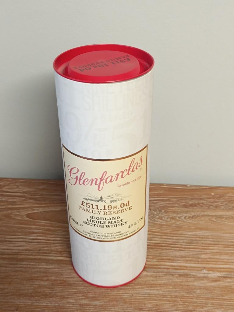 Glenfarclas 511.19, Verzamelen, Wijnen, Overige gebieden, Overige typen, Nieuw, Ophalen of Verzenden