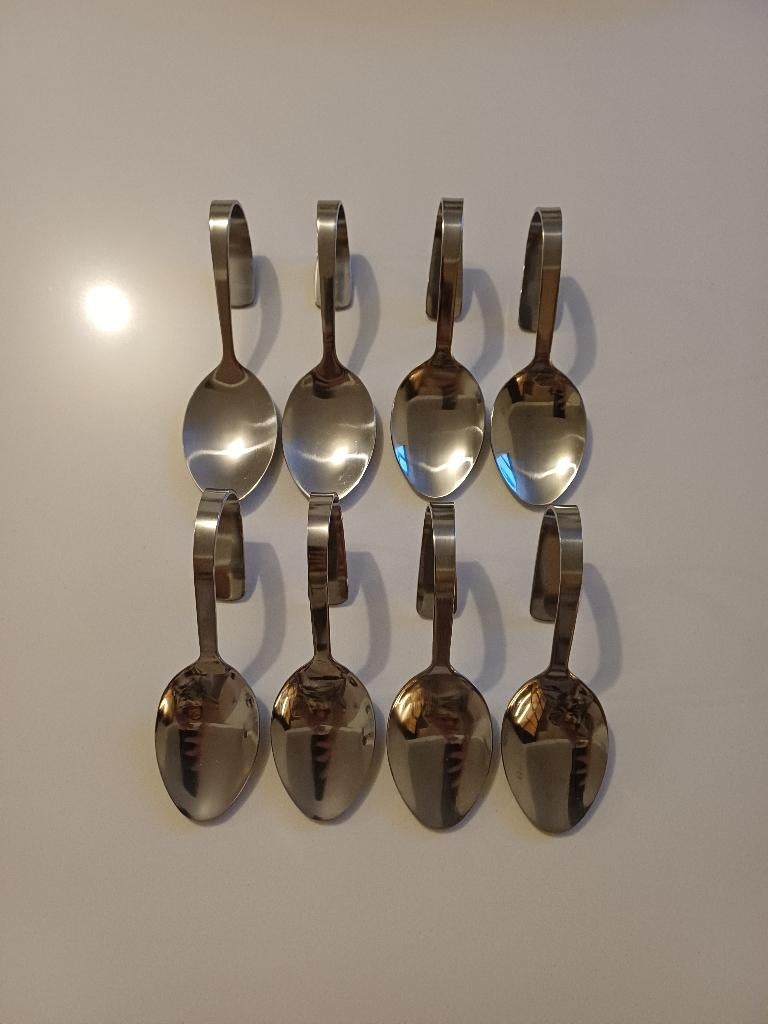 8 amuse lepels RVS, Ophalen of Verzenden, Zo goed als nieuw