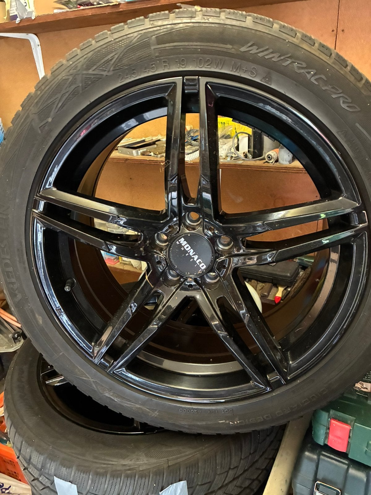 19inche sportvelgen met zeer goede winterbanden, Auto-onderdelen, Banden en Velgen, Velg(en), Winterbanden, Personenwagen, Ophalen
