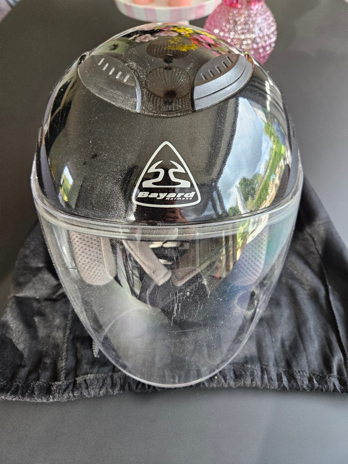 Helm voor motor of brommer, Ophalen, Zo goed als nieuw, Small, Bayard