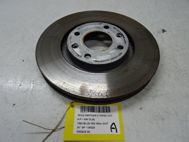 FREIN DISQUE AVANT Partner Tepee (7A / B/C/D/E/F/G/J/P/S), Utilisé, Peugeot