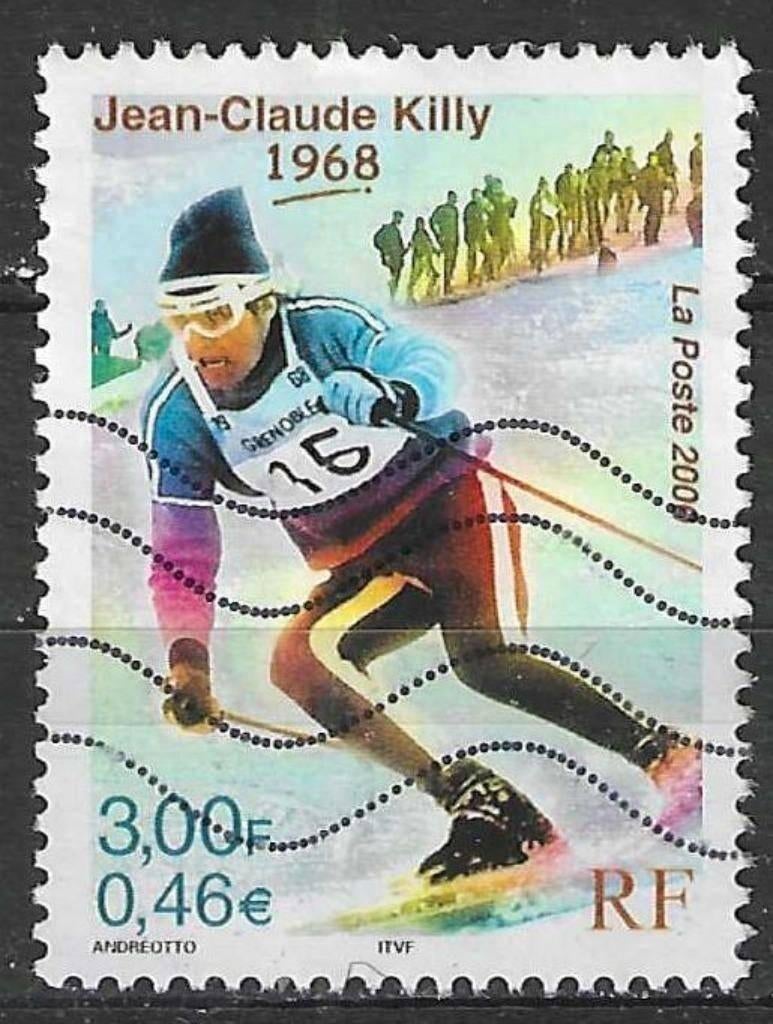 Francia 2000 - Yvert 3315 - Jean-Claude Killy (ST), Envoi, Affranchi