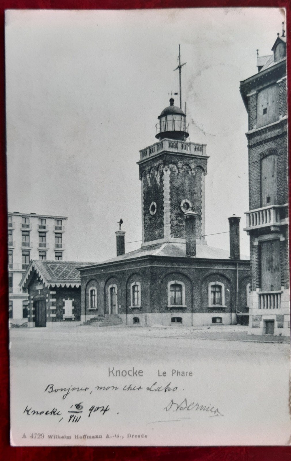 KNOCKE KNOKKE de vuurtoren LE PHARE 1908, Ophalen of Verzenden