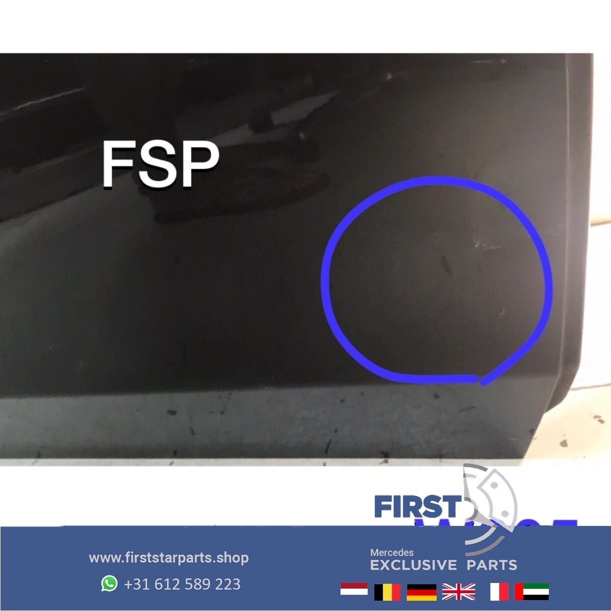 W205 S205 DEUR RECHTS VOOR GRIJS Mercedes C Klasse PORTIER 2, Gebruikt, -, Deur, Ophalen of Verzenden