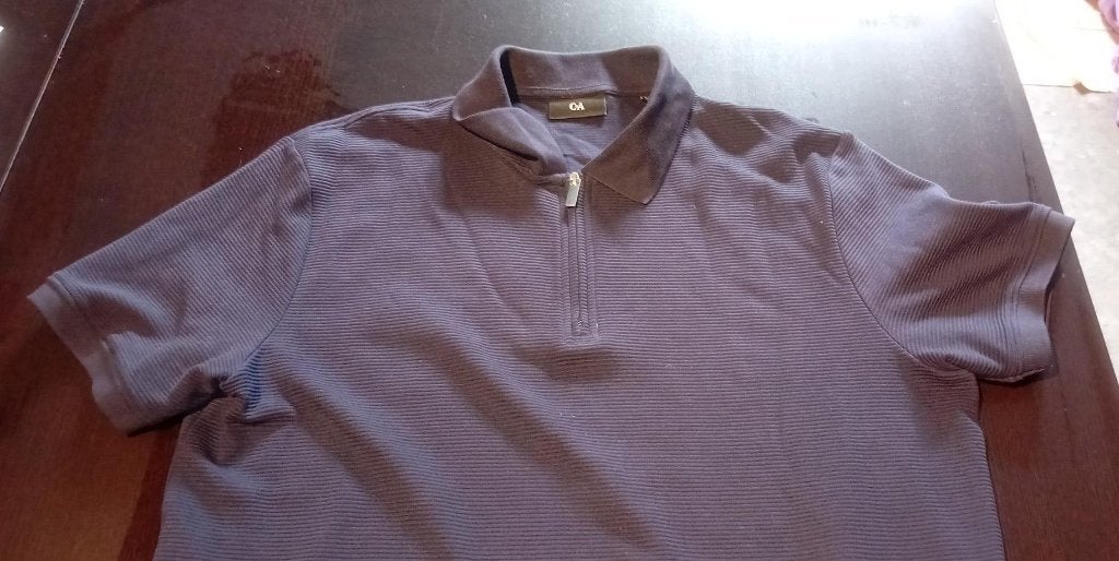 POLO BLEU POUR HOMME AVEC FERMETURE ÉCLAIR, Vêtements | Hommes, Enlèvement ou Envoi, Bleu, Taille 52/54 (L), Comme neuf