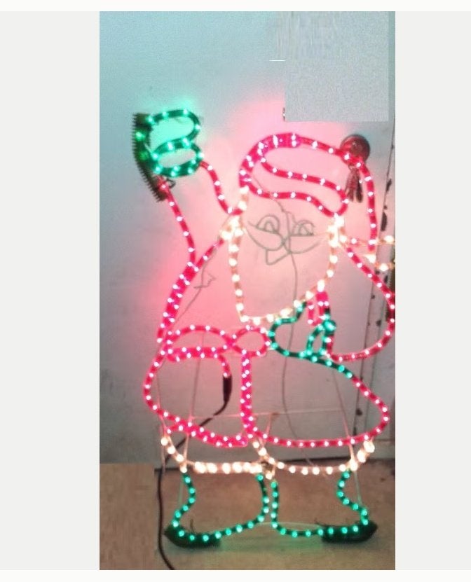 Père Noël Lumineux 85 cm X 51cm, Divers, Enlèvement ou Envoi