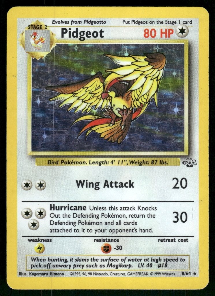 Pidgeot 8/64 - Jungle (EX), Verzenden, Gebruikt