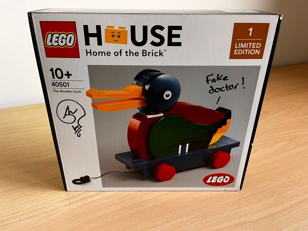 LEGO House 40501 Wooden Duck gesigneerd verzegeld, Ophalen, Overige thema's, Nieuw, Complete set