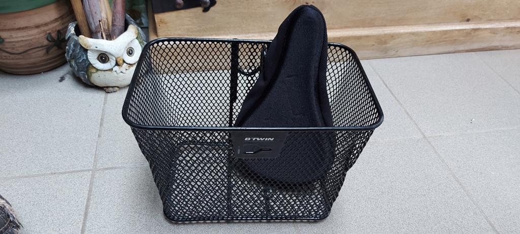 Decathlon bikeseat & basket (together/seperately), Fietsen en Brommers, Fietsaccessoires | Fietsmanden, Fietsmand, Ophalen