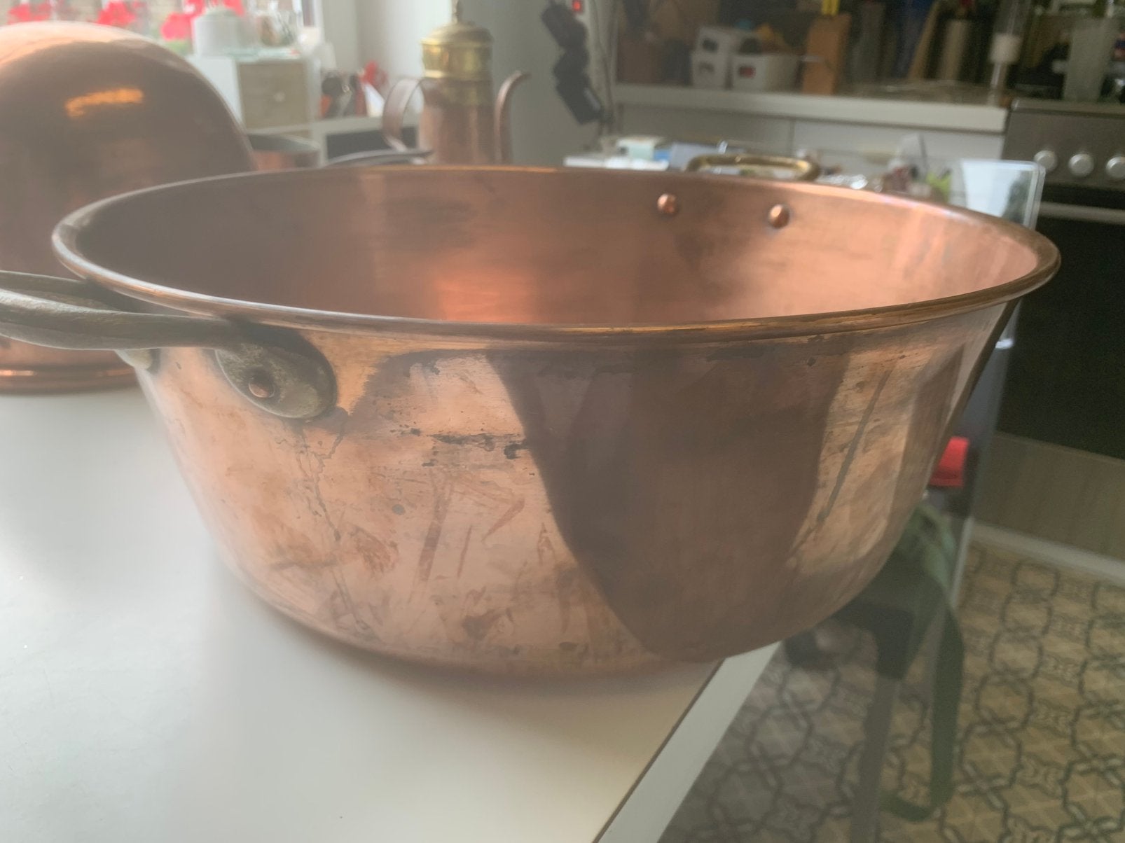 Casserole à confiture en cuivre, Antiquités & Art, Enlèvement