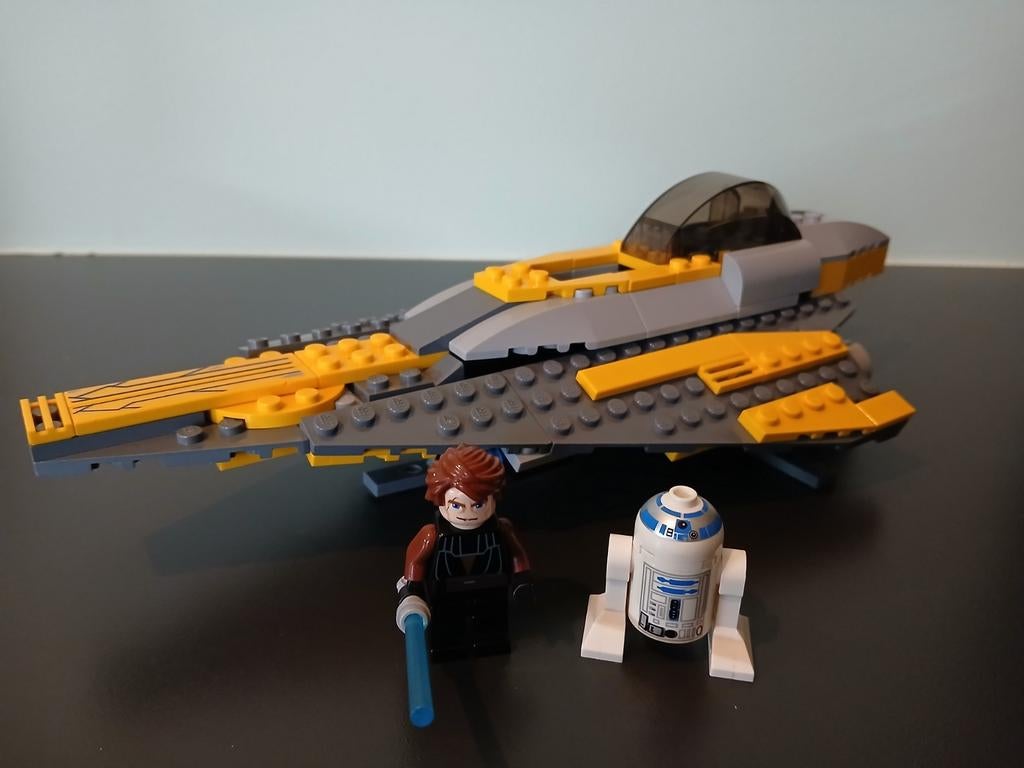 Lego 7669 Star Wars the clone wars Anakin's Jedi starfighter, Lego, Ensemble complet, Minifigurines incluses, Utilisé