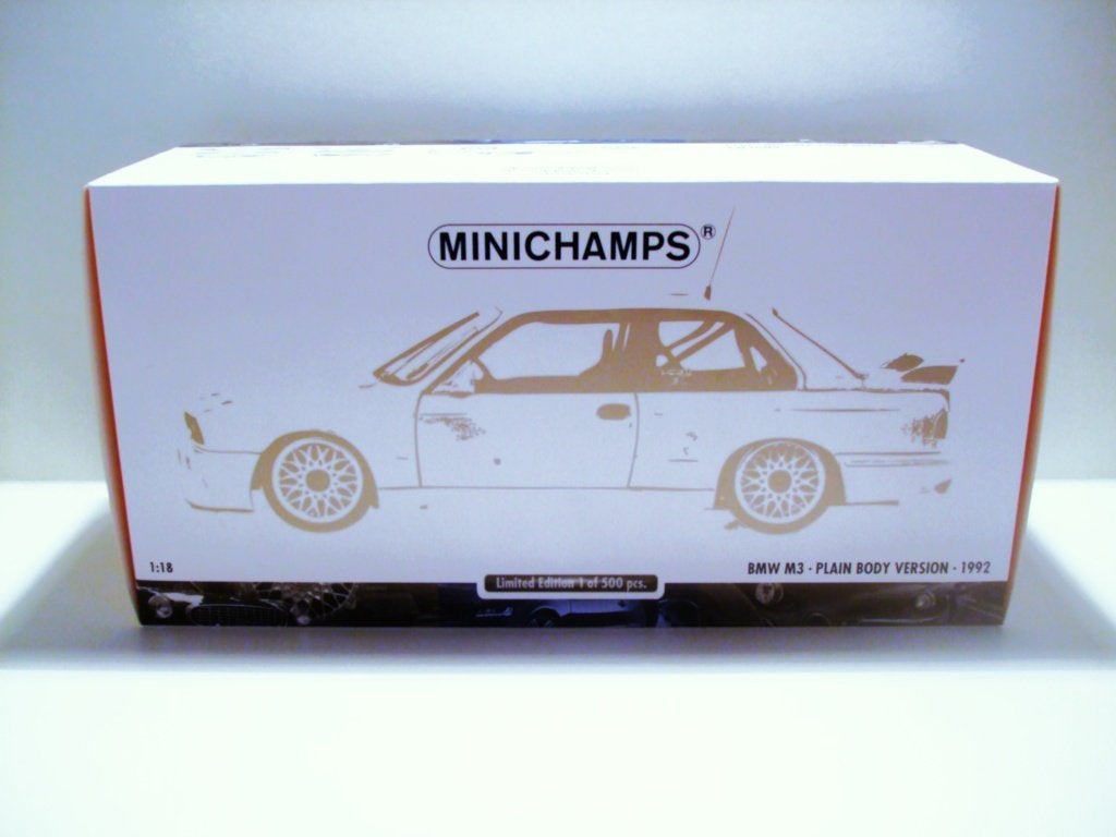 BMW M3 E30 Plain Body Version 1992 Limitée à 500 pcs 1/18, Hobby & Loisirs créatifs, Enlèvement ou Envoi, Neuf, Voiture, MiniChamps