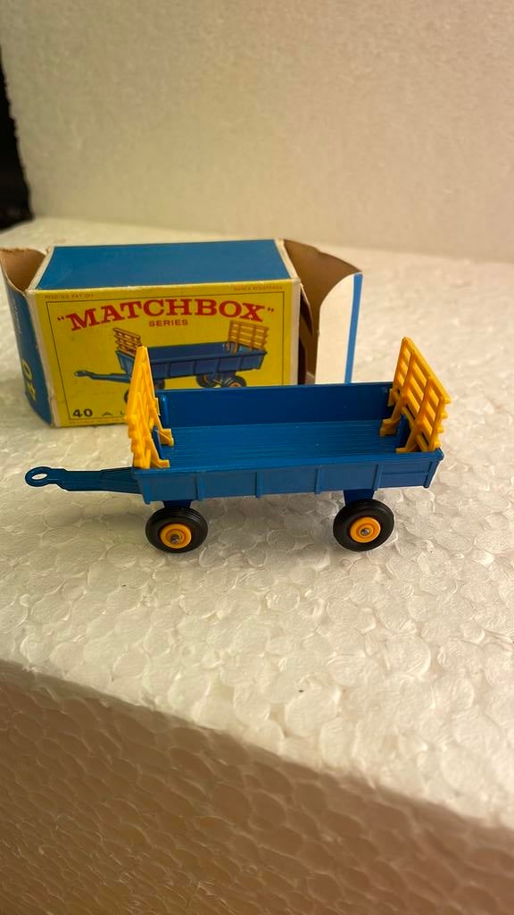 Matchbox 40 Hay Trailer, Ophalen of Verzenden, Zo goed als nieuw