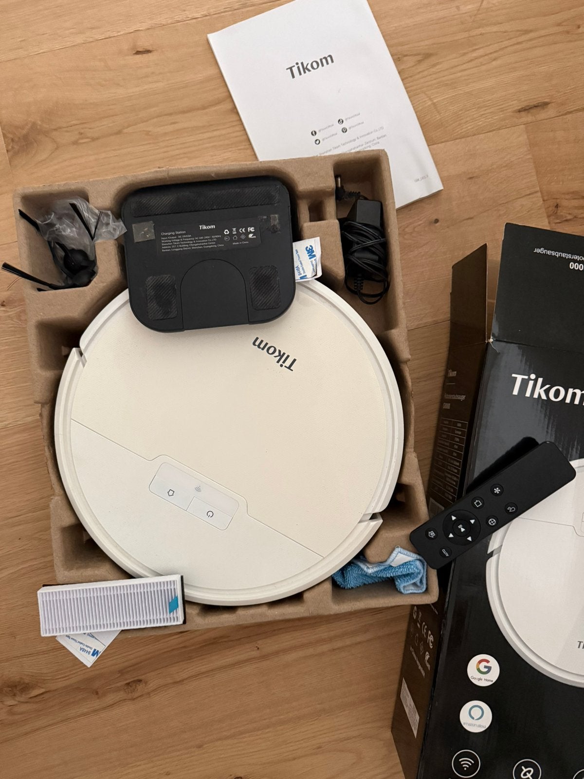 Aspirateur robot tikom, Réservoir, Autres marques, Comme neuf, Enlèvement