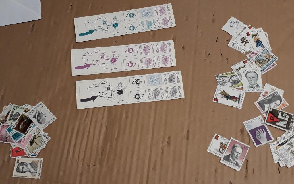 Postzegels België 1973-1975, Ophalen of Verzenden, Niet gestempeld, Zonder stempel