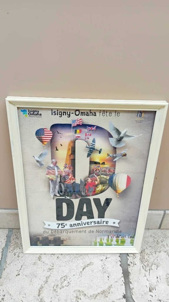 Affiche originale 75ème anniversaire Dday Normandie, Verzamelen, Ophalen of Verzenden, Overige soorten