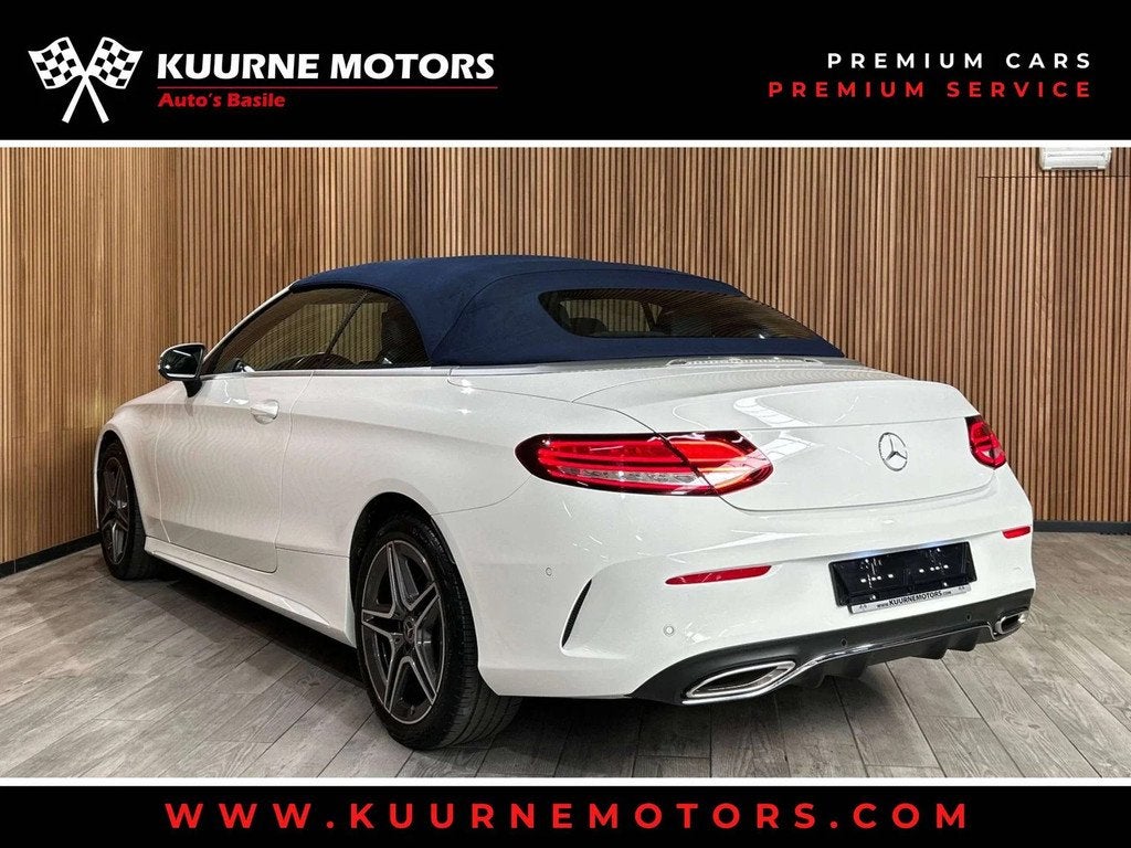Mercedes-Benz C-CLASS 180 Cabrio AMG Line Alu18"/Led/Leder/G, Auto's, 4 zetels, Gebruikt, 4 cilinders, Cabriolet