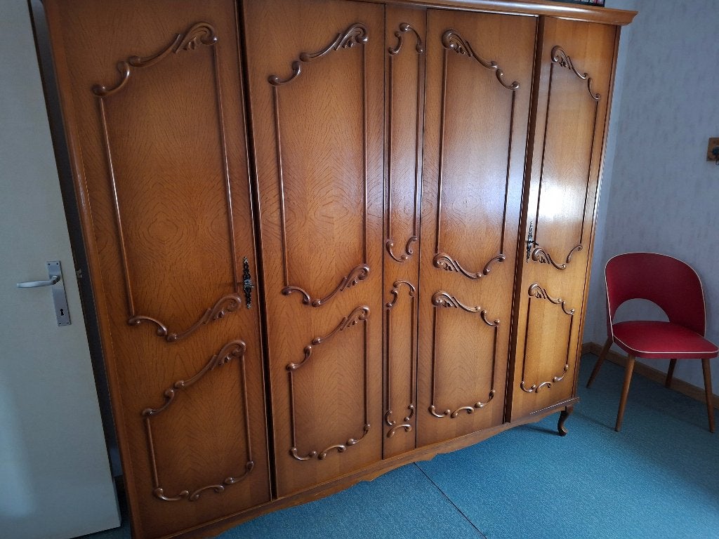Slaapkamer retro, Maison & Meubles, Chambre à coucher | Chambres à coucher complètes, Enlèvement, Utilisé, Queen size, Retro