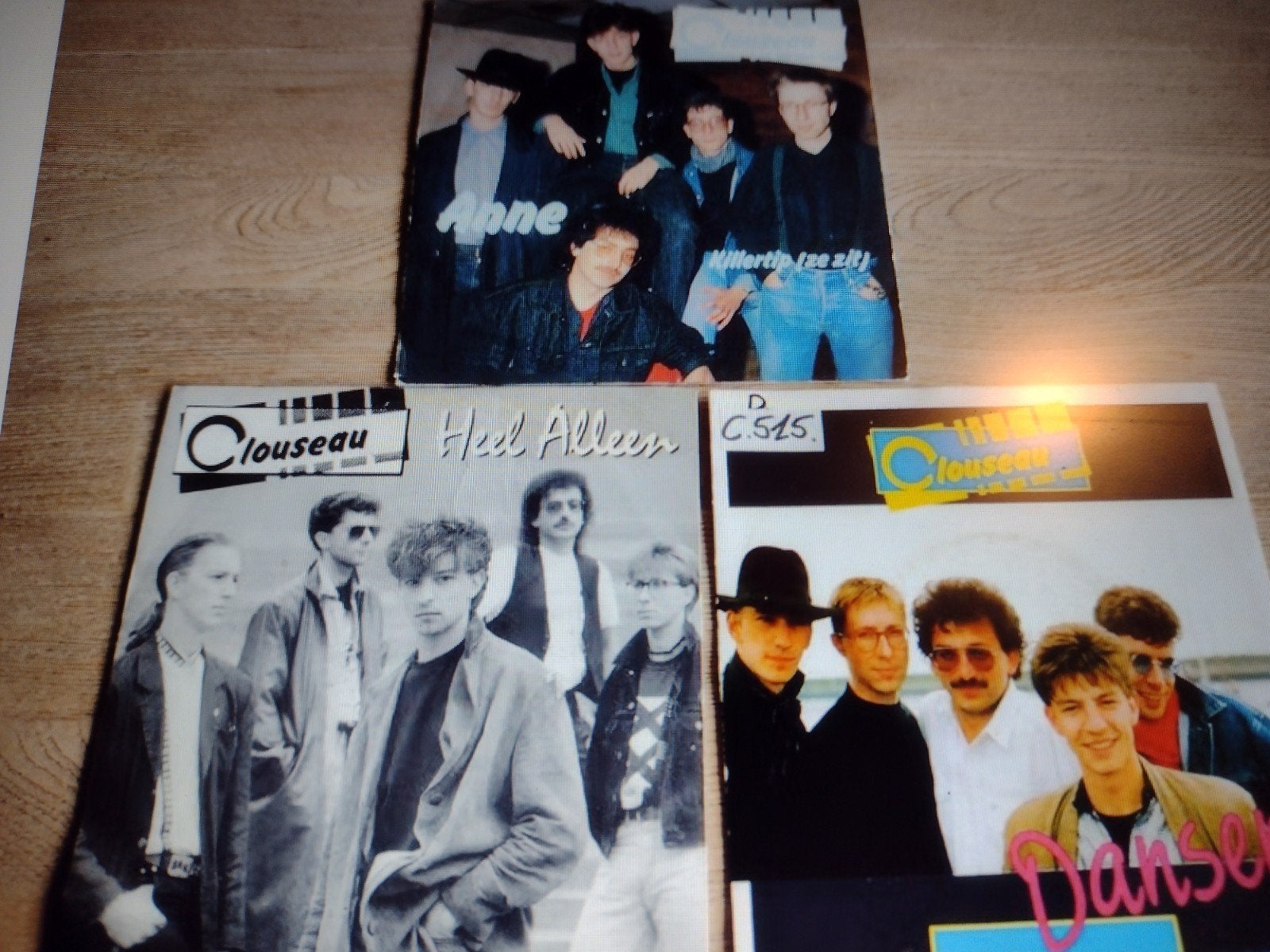 LOT: 3 BELPOP singles CLOUSEAU (Anne) 1989/1990, Gebruikt, 7 inch, Ophalen of Verzenden, Beschermende buitenhoes