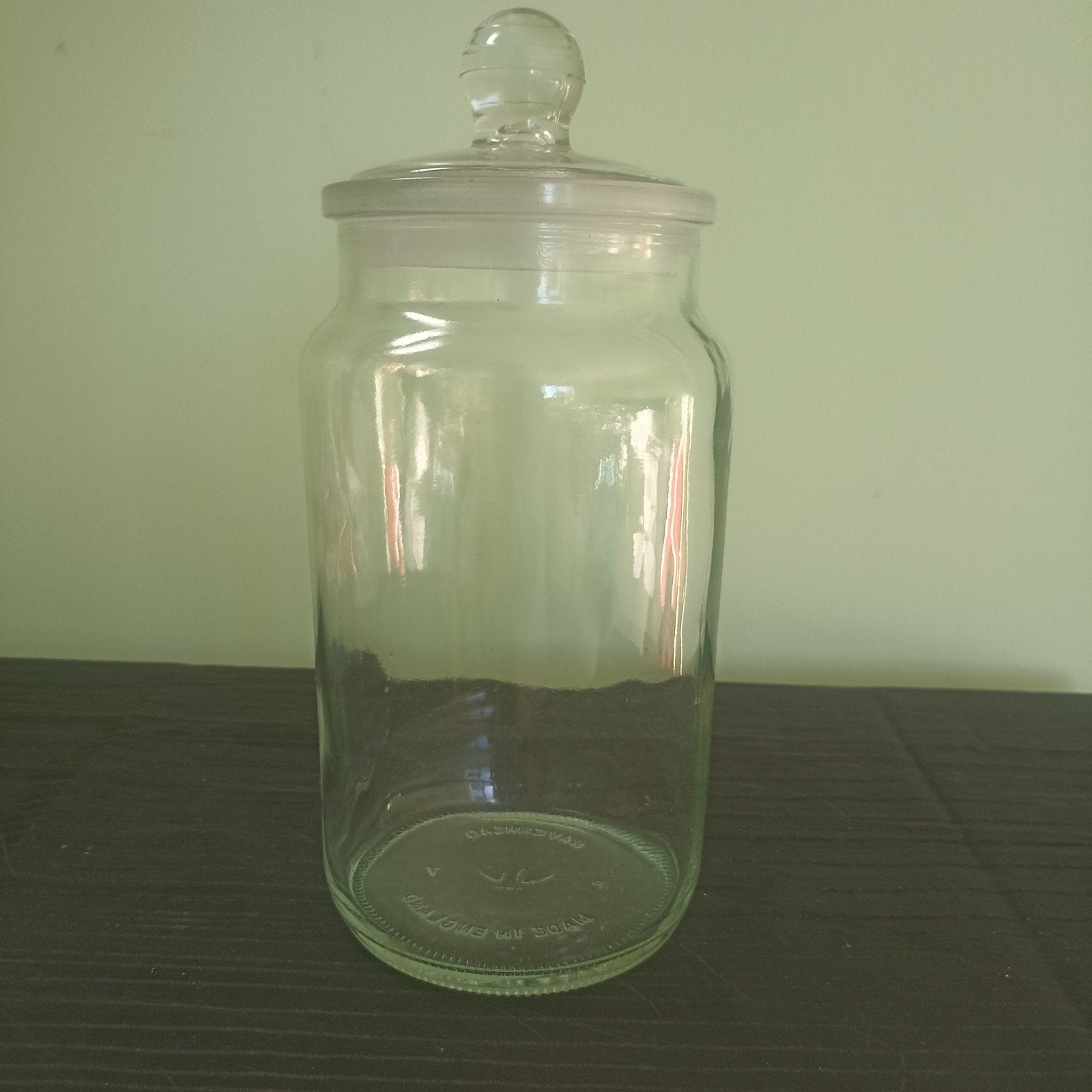 Vintage Ravenhead Glazen Voorraadpot / Snoeppot – Made in En, Ophalen of Verzenden, Geslepen