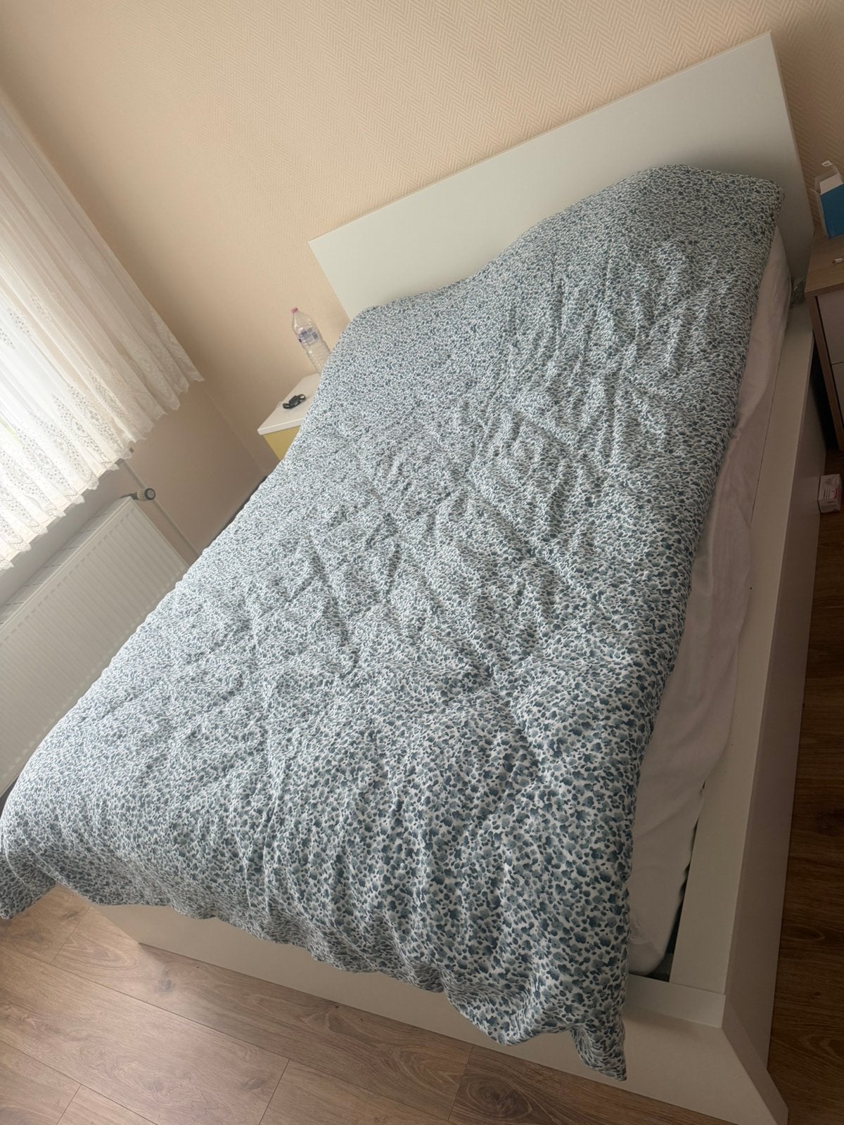 Lits coffre avec matelas 140x200m, Enlèvement, Comme neuf