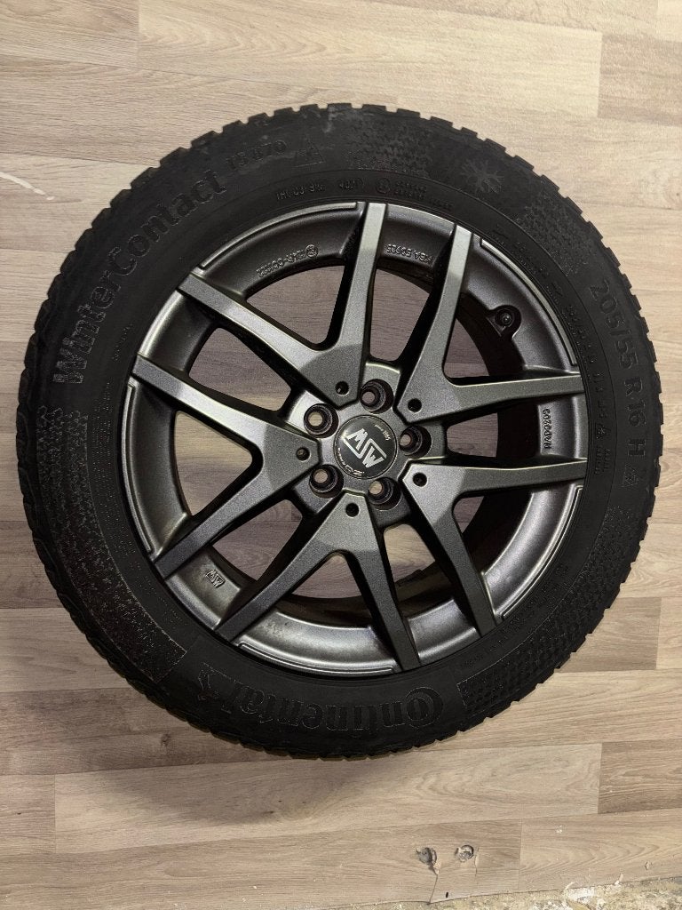 Aluminum velgen + winterbanden NIEUWSTAAT‼️, Ophalen, Velg(en), 16 inch, Nieuw