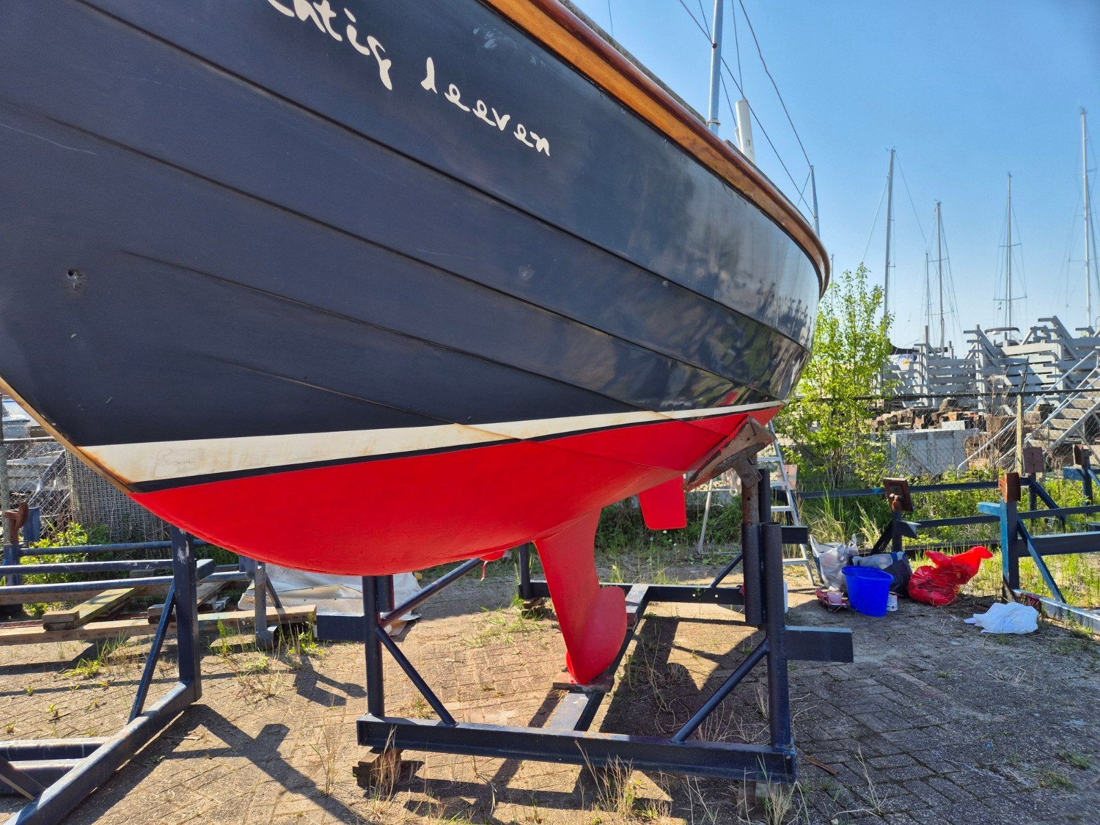 WAARSCHIP 725 Kwarttonner -1975, Watersport en Boten, Kajuitzeilboten en Zeiljachten, Ophalen, Waarschip, Buitenboordmotor