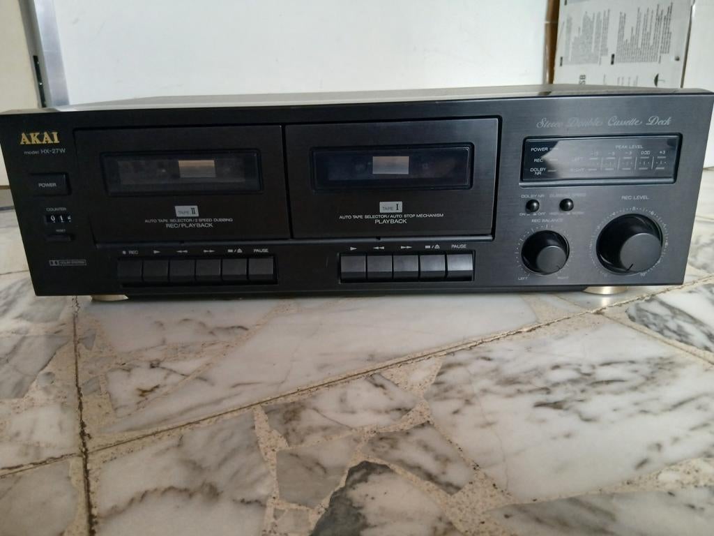 Dubbele cassettedeck AKAI, Enlèvement, Double, Akai, Tape counter