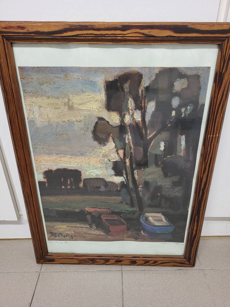 Schilderij van R Neirynck, Antiek en Kunst, Ophalen, Impressionistisch, Landschap