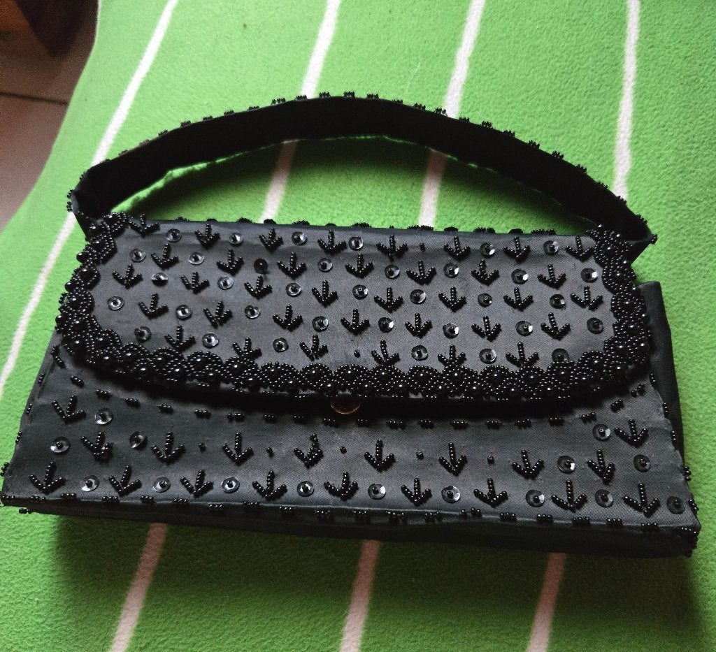 Clutch handtas, Ophalen of Verzenden, Zo goed als nieuw, Zwart, Handtas