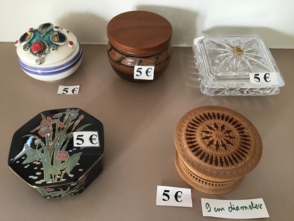 11 speciale opberg items aan 5 euro per stuk, Antiek en Kunst, Curiosa en Brocante, Ophalen of Verzenden