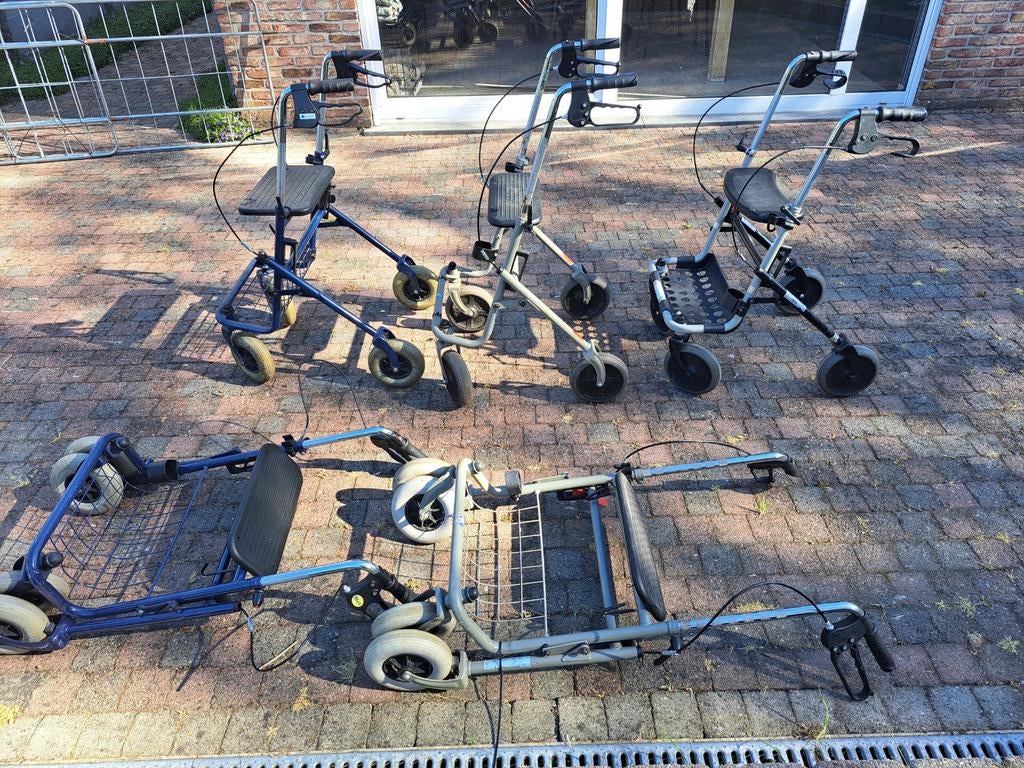 Rollator opplooibaar, Ophalen