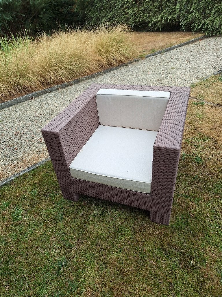 Zetel wicker 1zit lounge tuin, Ophalen, Zo goed als nieuw, Wicker