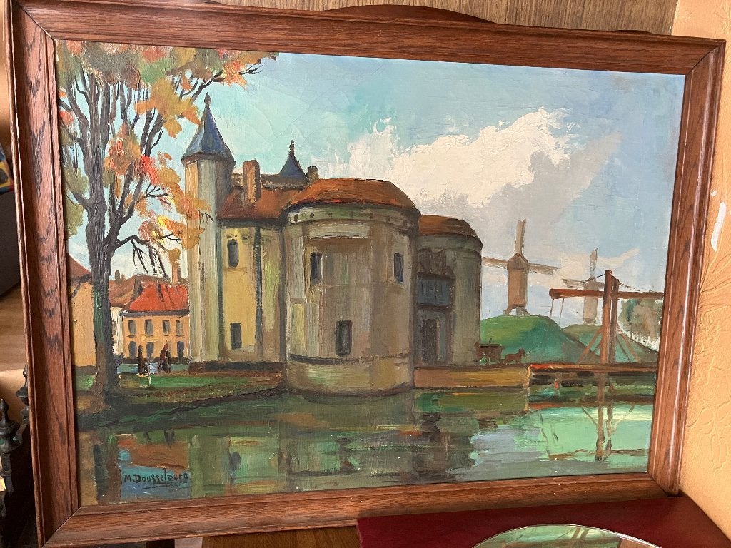 Schilderij M.Dousselaere, Ophalen, Gebruikt