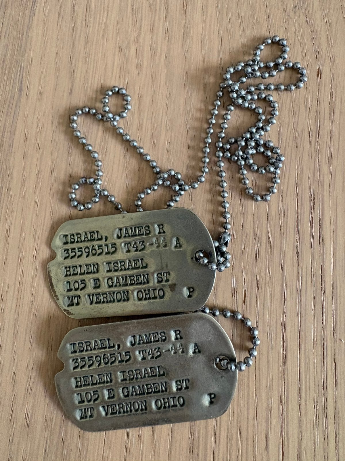 WW2 US Army dog tags, Enlèvement ou Envoi