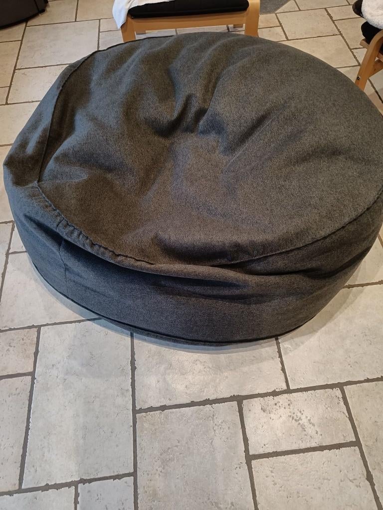 Canapé Pouf Géant Grande Mammouth Interalli Laine Gris, Enlèvement, Gris, Pouf
