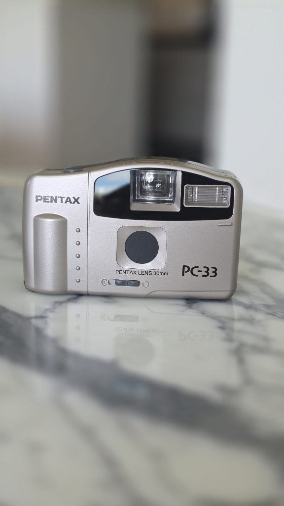 Pentax PC-33 compact camera met 30 mm lens, Audio, Tv en Foto, Fotocamera's Analoog, Ophalen of Verzenden, Gebruikt, Compact, Pentax