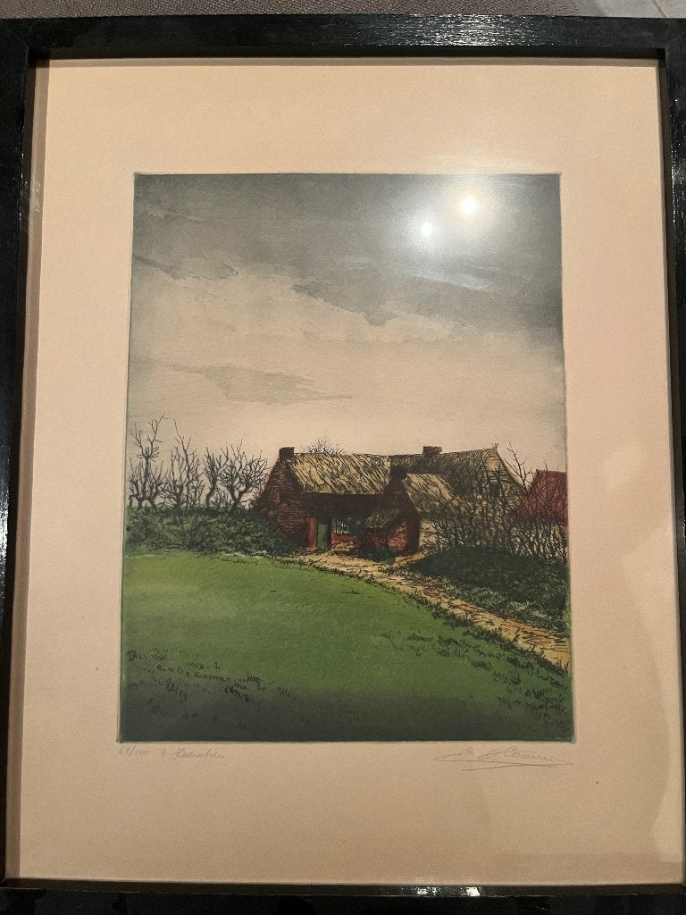 Schilderij Emiel de cooman, Ophalen