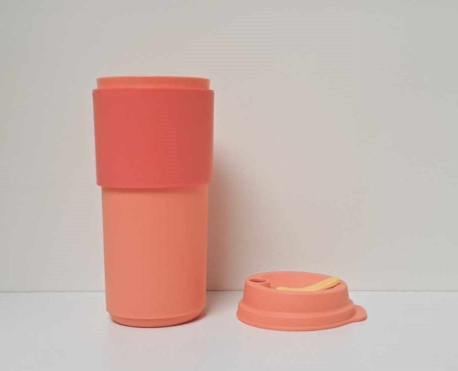 Tupperware™ Mug « Eco Coffee Cup » Isotherm - orange, Neuf, 420 ml, Enlèvement ou Envoi, Compatible lave-vaisselle