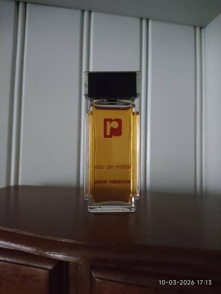 Zeldzaam Vintage Paco Rabanne - Eau de Métal (1986) - 20ml, Enlèvement ou Envoi