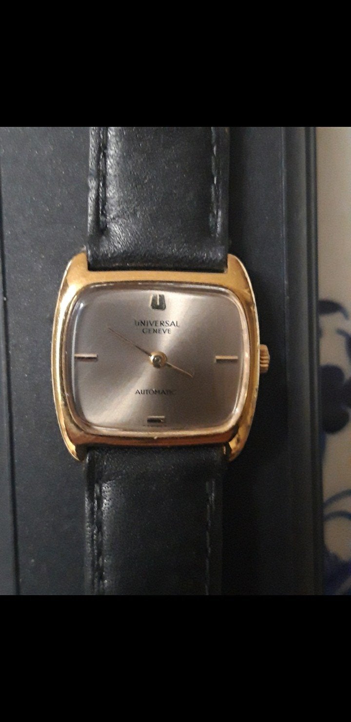 Montre Universal Genève automatic mixte, Enlèvement ou Envoi, Cuir