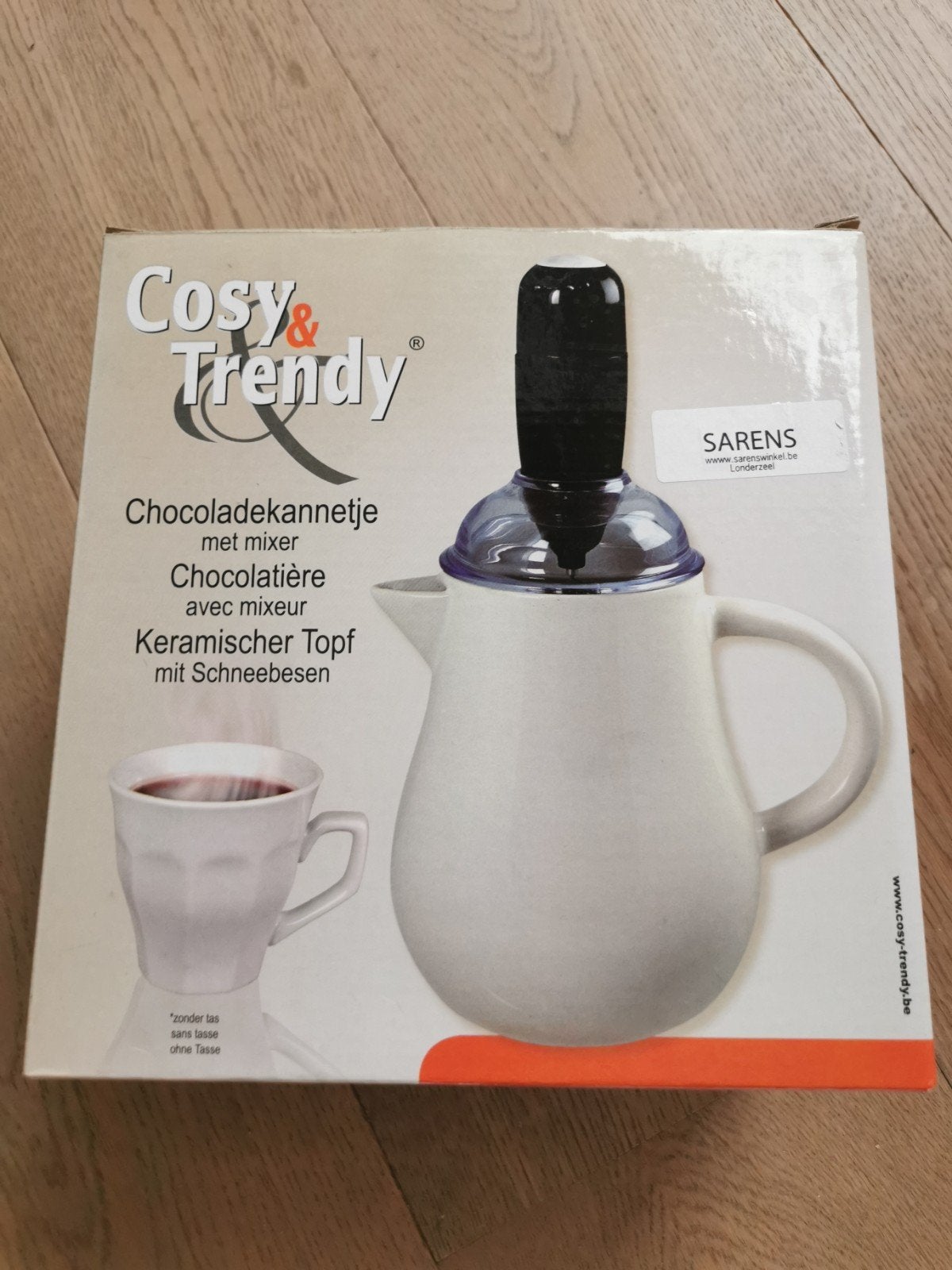 Chocoladekannetje met mixer Cosy & Trendy, Ophalen of Verzenden, Nieuw