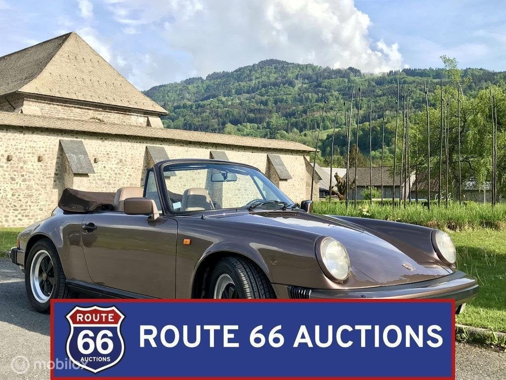 Porsche 911 Carrera 3.2 Cabriolet | 1984 | Route 66 Auctions, Autos, Achat, Entreprise, Boîte manuelle, Autre carrosserie